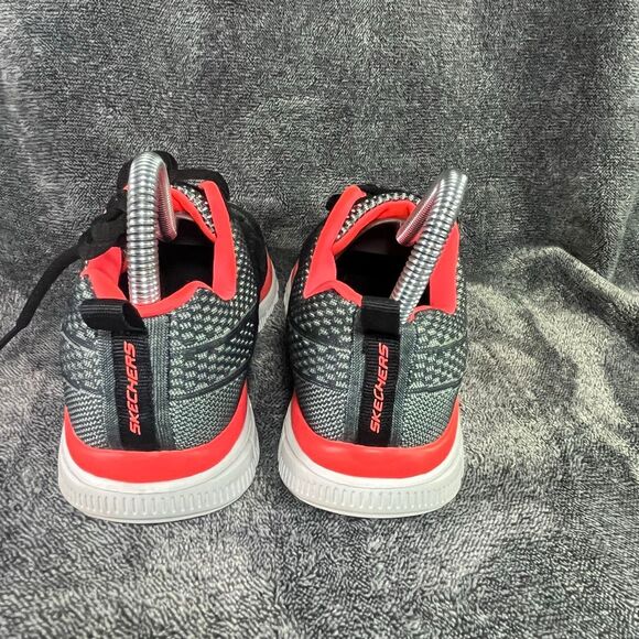 Skechers Track Glendor sneakers Women Size 7- Grey / hot pink/coral - Picture 4 of 8